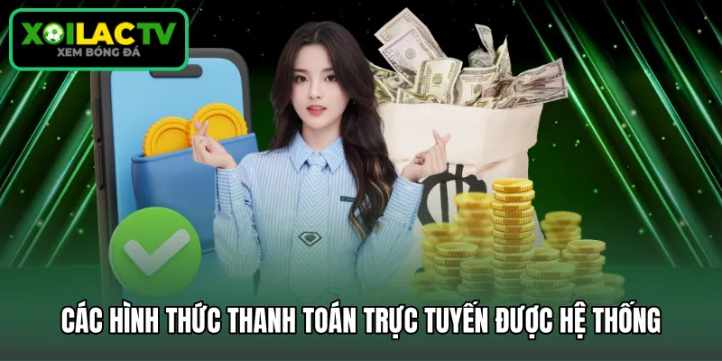 Các hình thức thanh toán trực tuyến được hệ thống