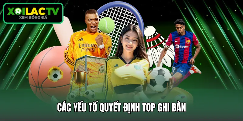 Các yếu tố quyết định top ghi bàn