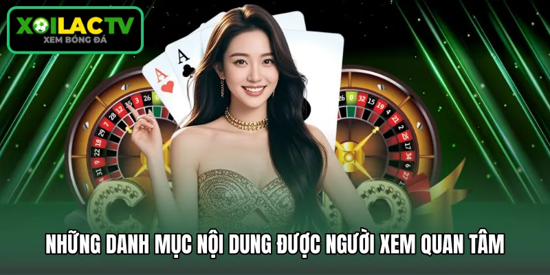 Những danh mục nội dung được người xem quan tâm